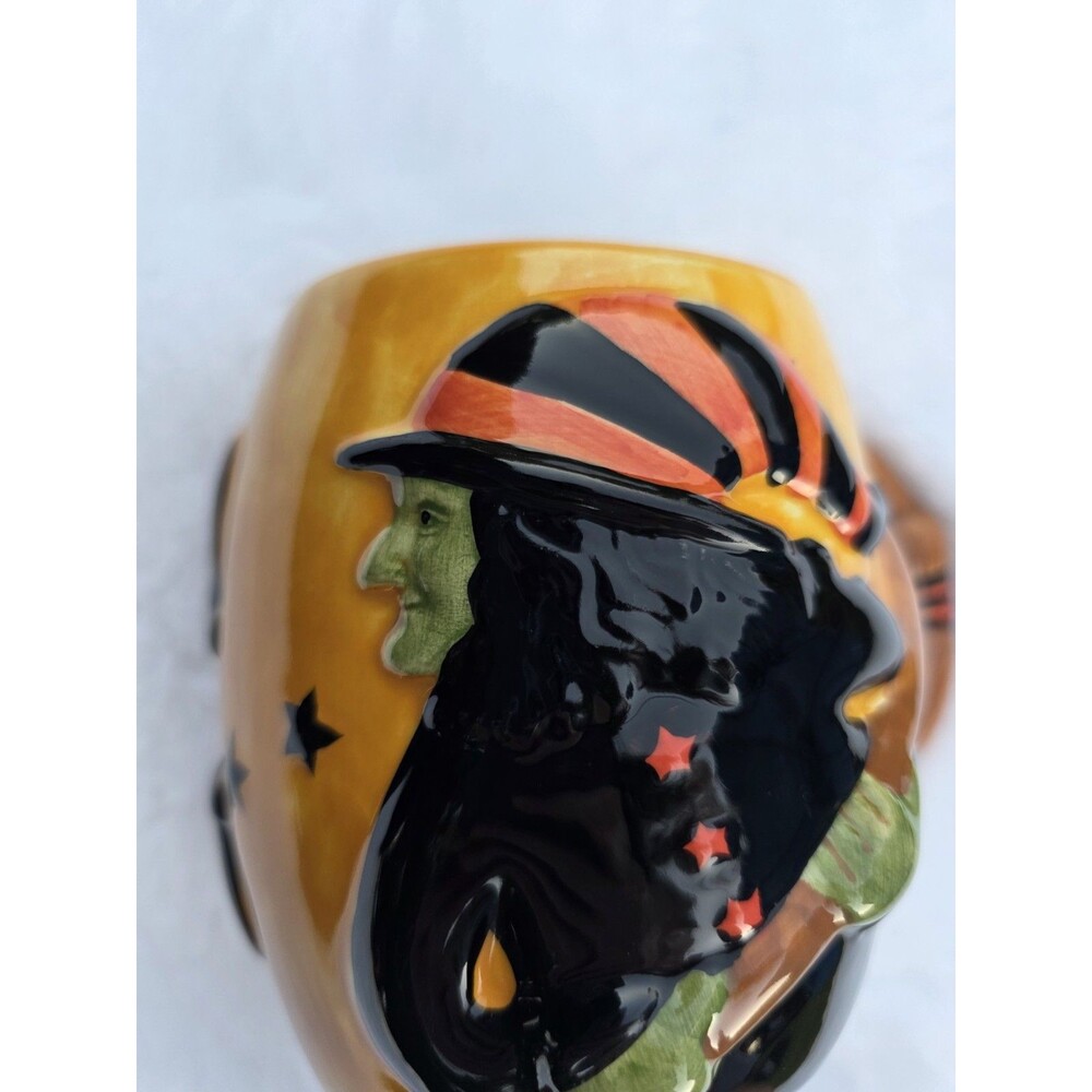 Vintage Susan Winget Halloween Witch 3D Ceramic Mug 22 Oz Coffee Hot Cocoa Fall
